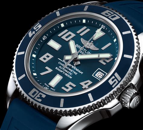 breitling superocean blue limited edition|Breitling Superocean diamond bezel.